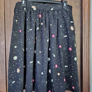 Modcloth Celestial Print A-Line Skirt